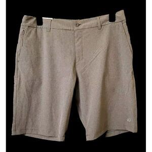 Hang Ten Men's Hybrid Lightweight Stretch Quick Dry‎ Shorts Gray Stripe Size 36
